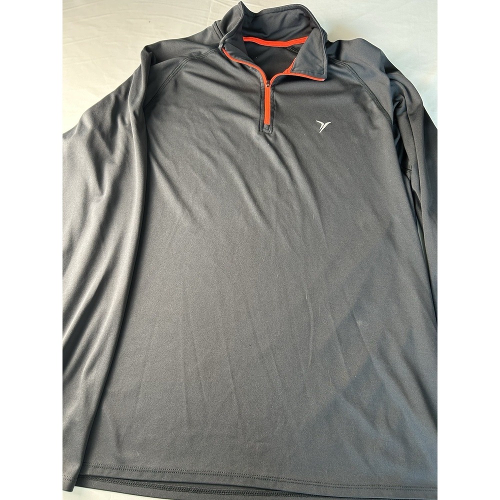 Active Faith Men M 3/4 Zip Stretch Nylon Outerware Active Golf Tennis Casual L
